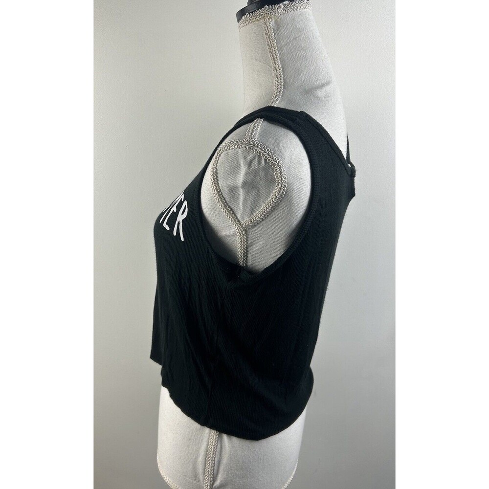 French Pastry Los Angeles Women Cropped Black "Daydreamer" Tank Top M - Picture 4 of 6